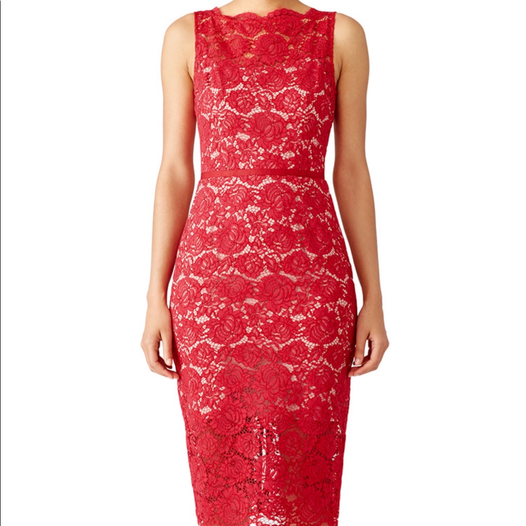 Nha Khanah Red Lace Dress